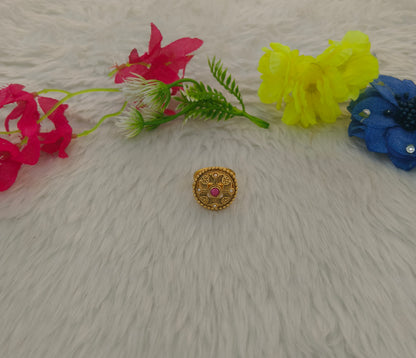 Gold Cocktail Vena Finger Rings