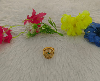 Gold Cocktail Vena Finger Rings