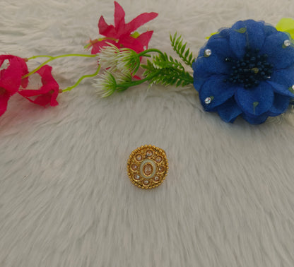 Gold Cocktail Vena Finger Rings