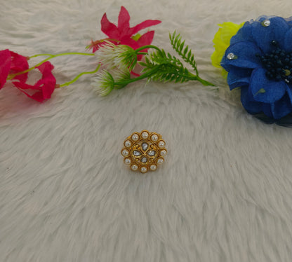 Gold Cocktail Vena Finger Rings