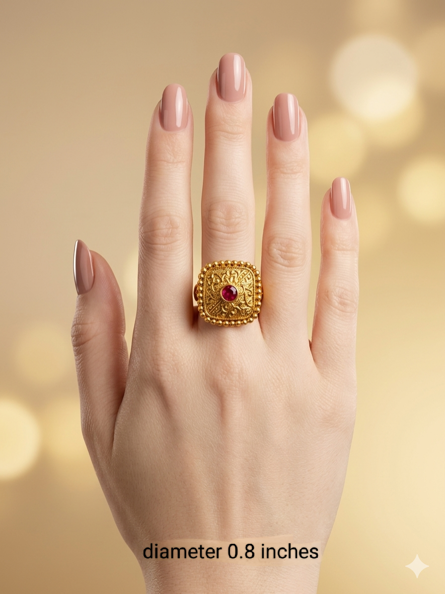 Gold Cocktail Vena Finger Rings