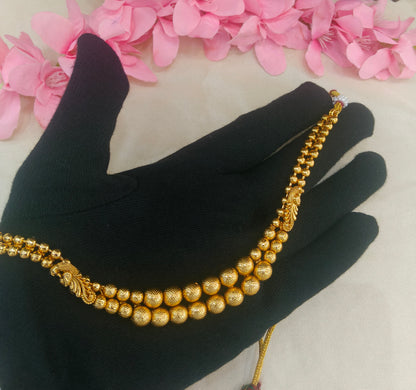 Gold Polki Necklace Jewellery sarika Set