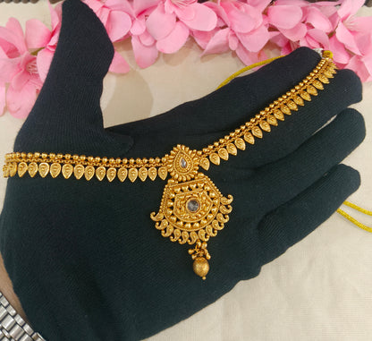 Gold Polki Necklace Jewellery Latika Set
