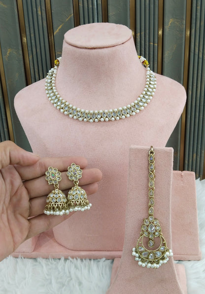 Antique White Necklace Jewellery Sadie Set
