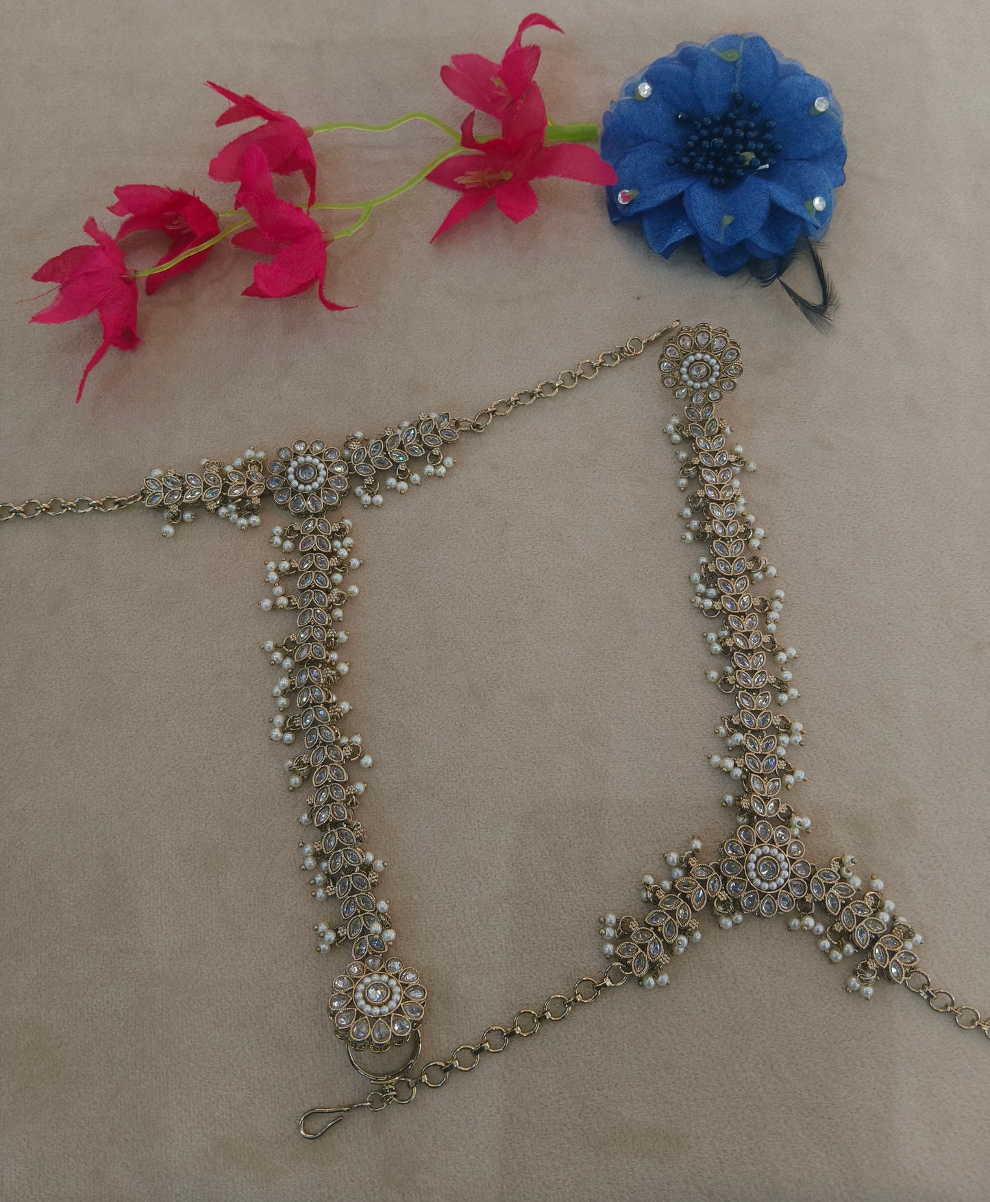 Hand Bracelets Bridal Pair Finger Ring Panja Jewellery
