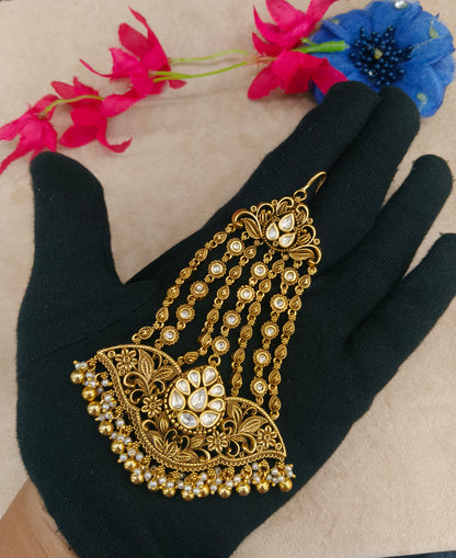 Headpassa jhumar kundan passa