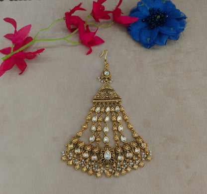 Headpassa jhumar kundan passa