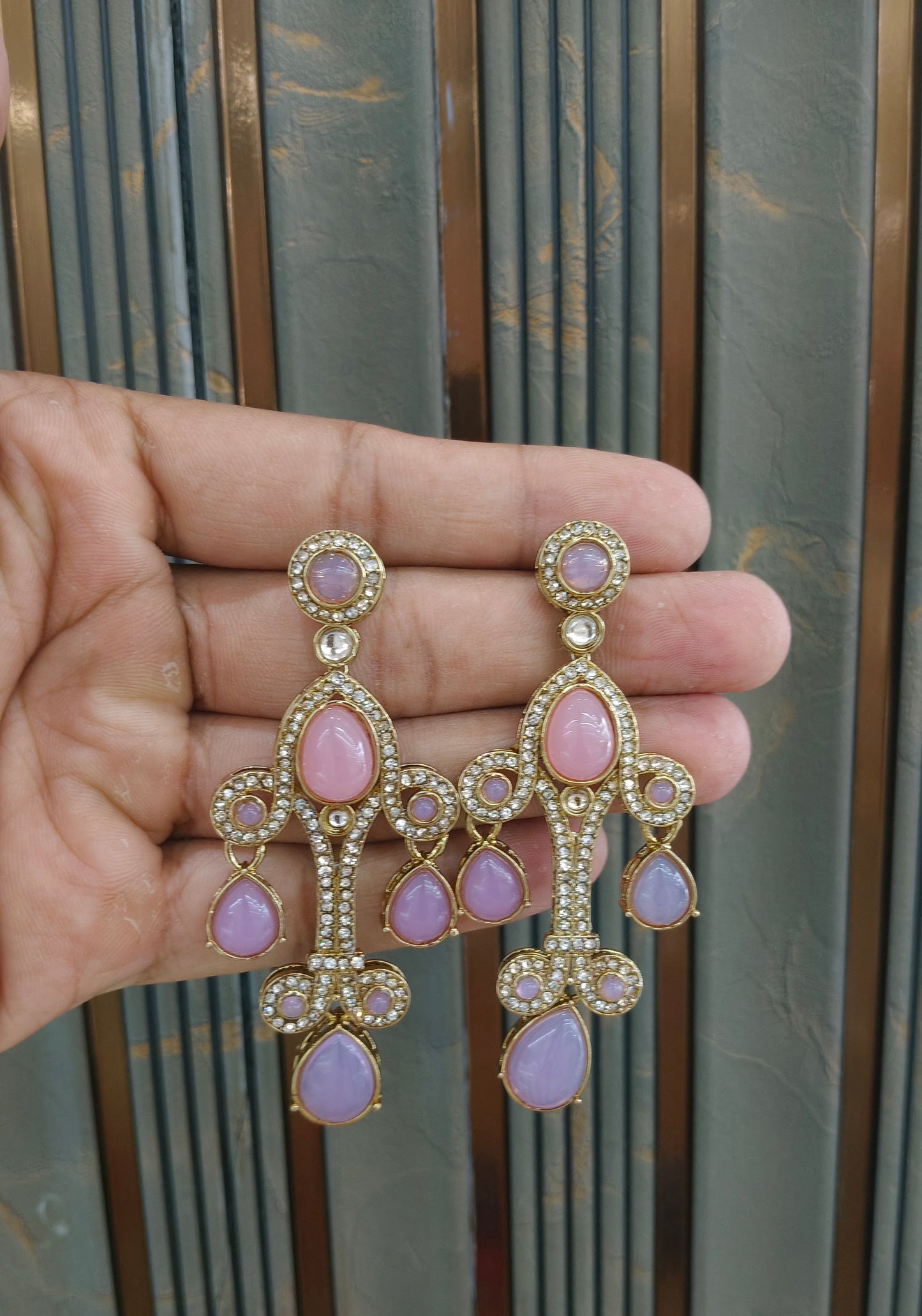 Antique Kundan Bollywood Bega Earrings