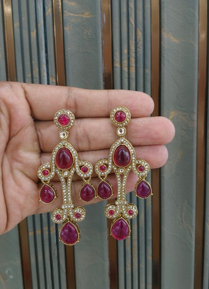 Antique Kundan Bollywood Bega Earrings