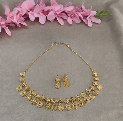 Gold Forming Jewellery Soni Necklace Set