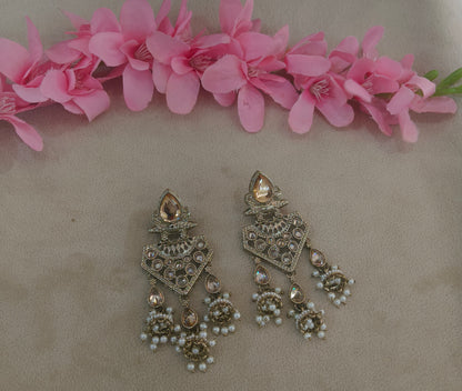 Antique Kundan Bollywood Kanif Earrings