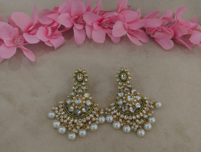 Antique Kundan Bollywood Sarpunch Earrings