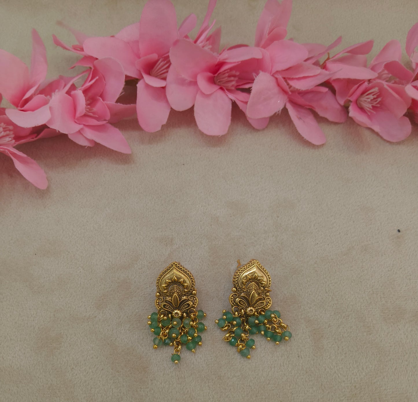 Gold Polki Yaad Earrings