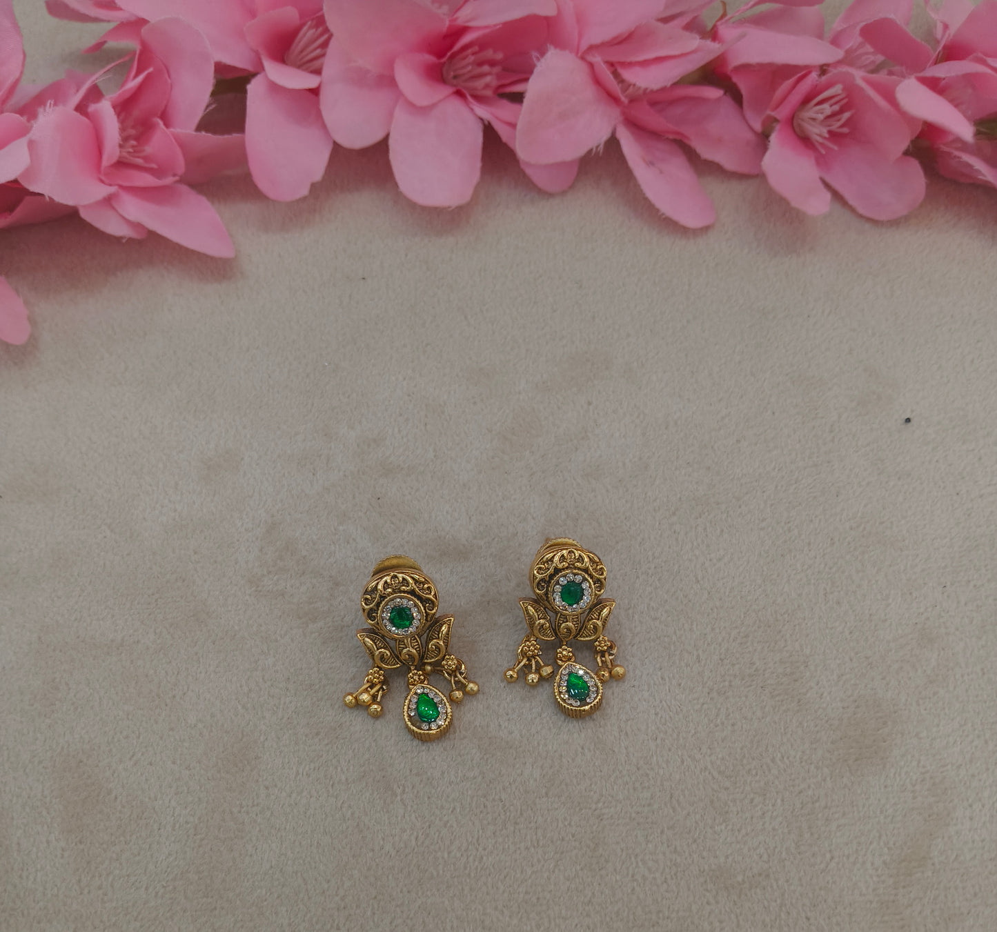 Gold Polki Yaad Earrings