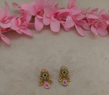 Gold Polki Yaad Earrings