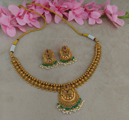 Gold Polki Necklace Jewellery Zarina Set