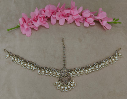 Antique Gold Sheesh Phool Headpiece Matha Patti