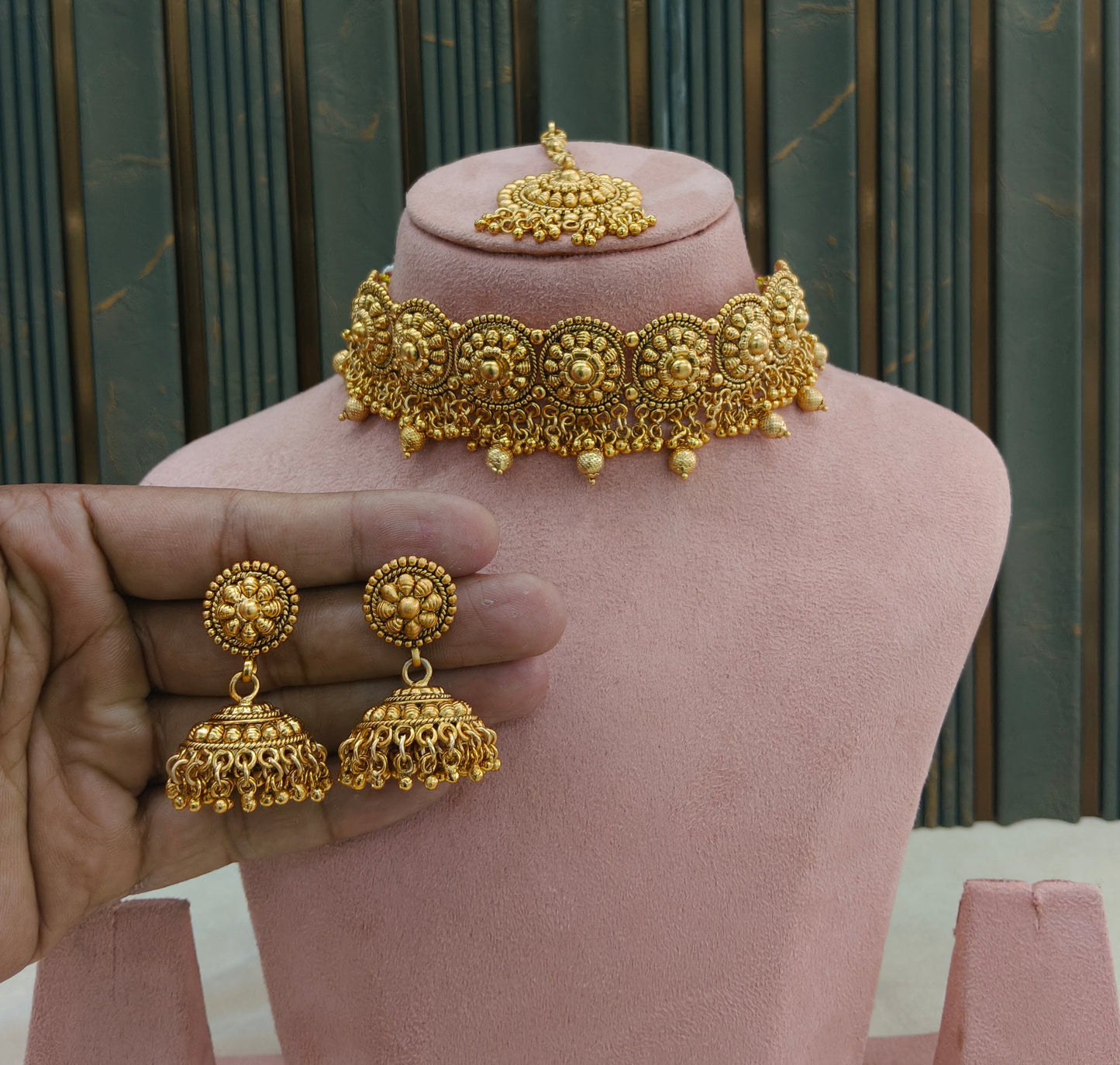 Gold Polki Necklace Jewellery Sonia Set