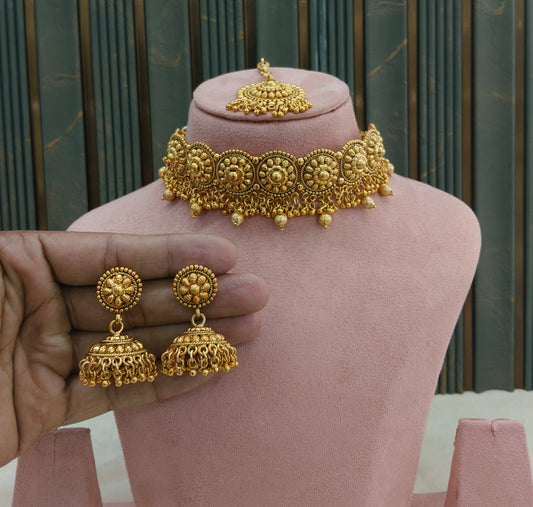 Gold Polki Necklace Jewellery Sonia Set