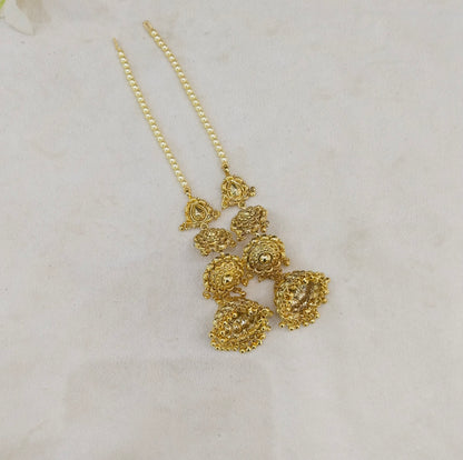 Gold Polki Punjabi Style Dilveer Earrings