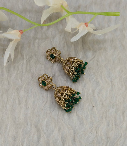 Antique Jhumki Bollywood Sukh Earrings