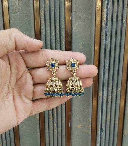 Antique Jhumki Bollywood Sukh Earrings