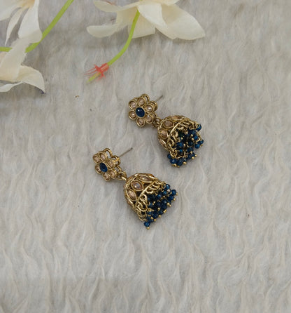 Antique Jhumki Bollywood Sukh Earrings