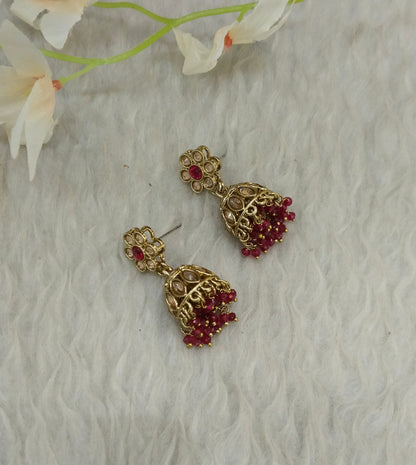 Antique Jhumki Bollywood Sukh Earrings