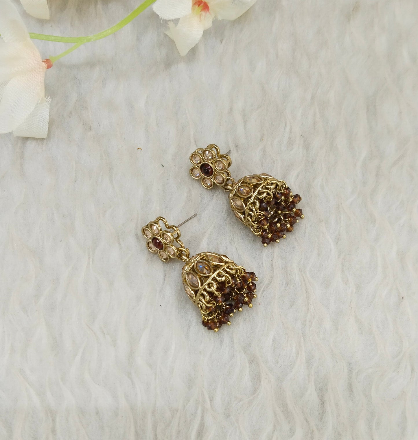 Antique Jhumki Bollywood Sukh Earrings