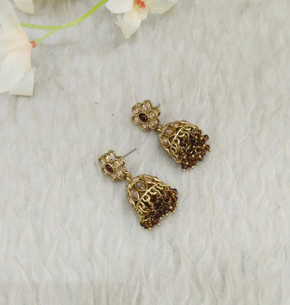 Antique Jhumki Bollywood Sukh Earrings