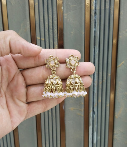 Antique Jhumki Bollywood Sukh Earrings