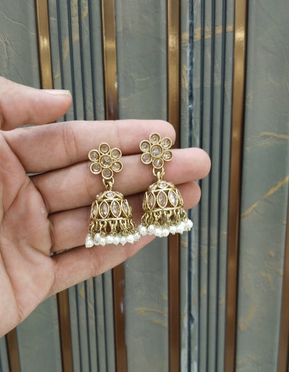 Antique Jhumki Bollywood Sukh Earrings