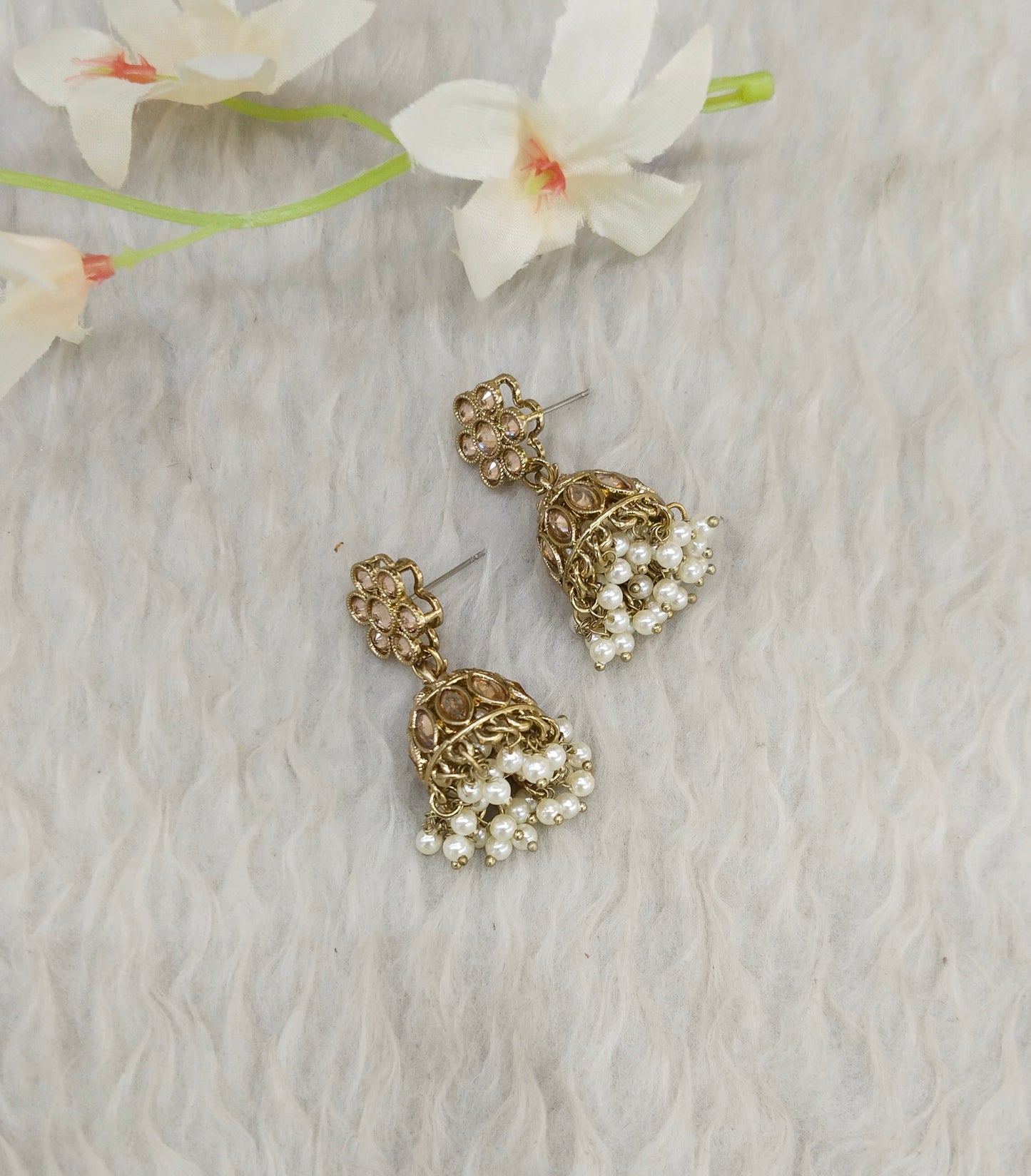 Antique Jhumki Bollywood Sukh Earrings