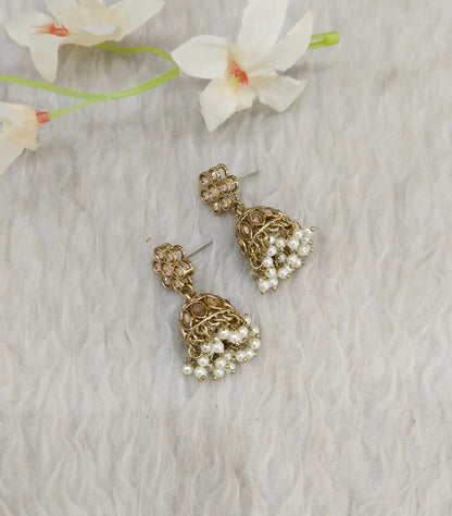 Antique Jhumki Bollywood Sukh Earrings