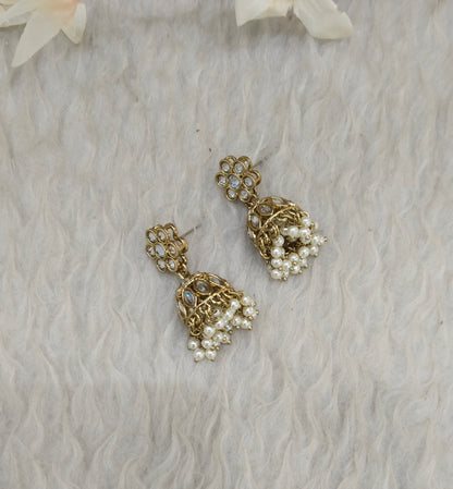 Antique Jhumki Bollywood Sukh Earrings