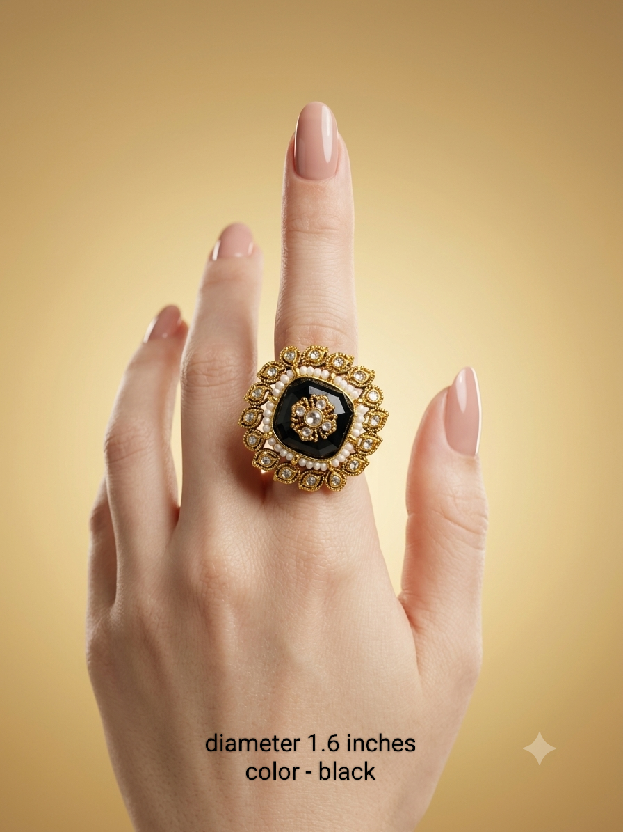 Kundan Adjustable Finger Rings