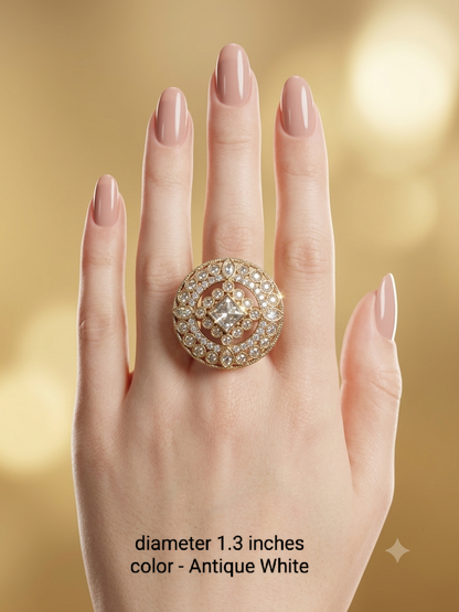 Antique White Finger Rings