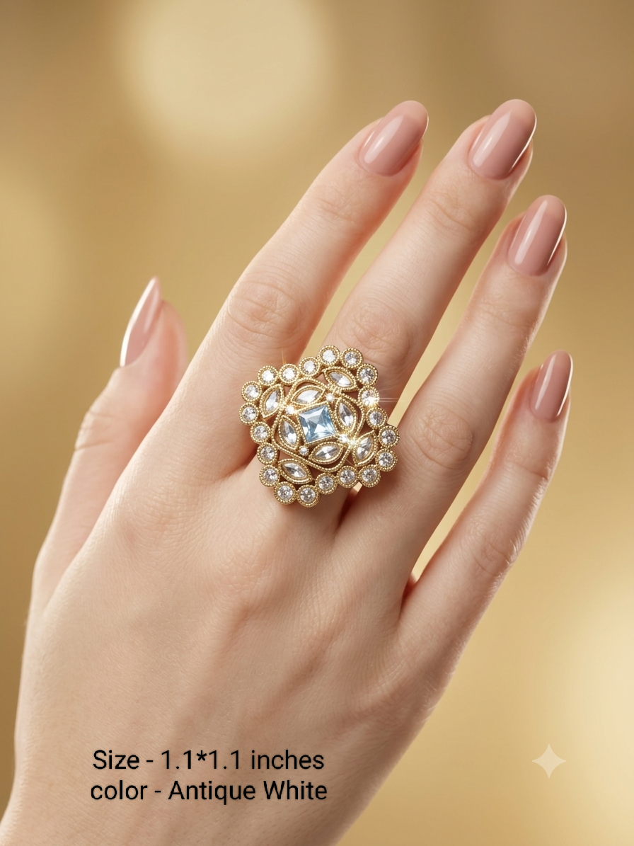 Antique White Finger Rings