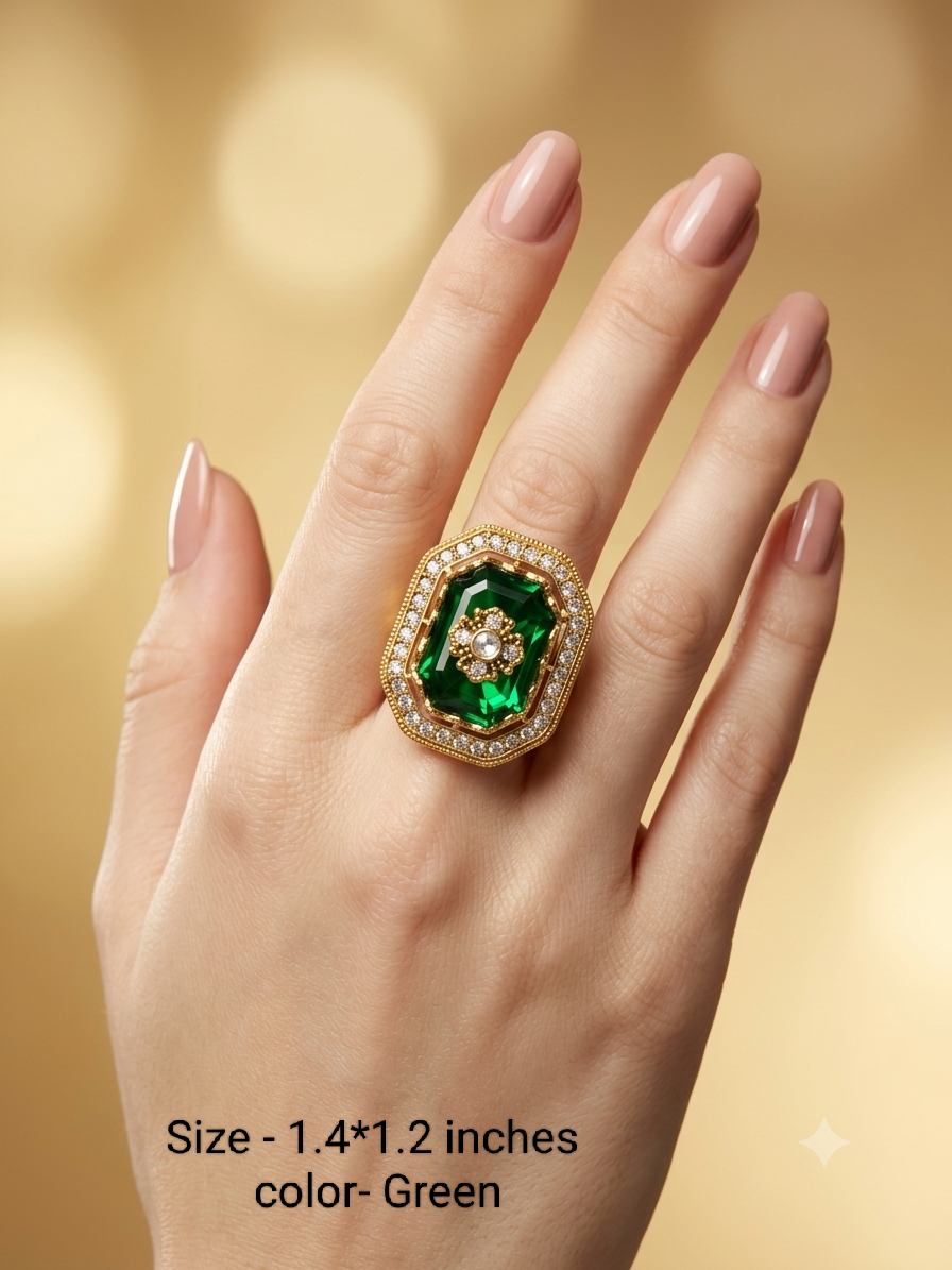 Kundan Adjustable Finger Rings
