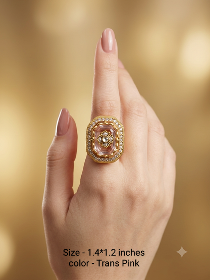 Kundan Adjustable Finger Rings