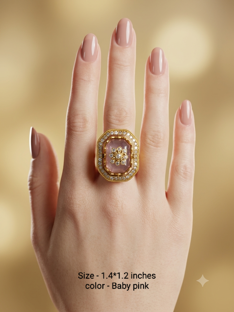 Kundan Adjustable Finger Rings