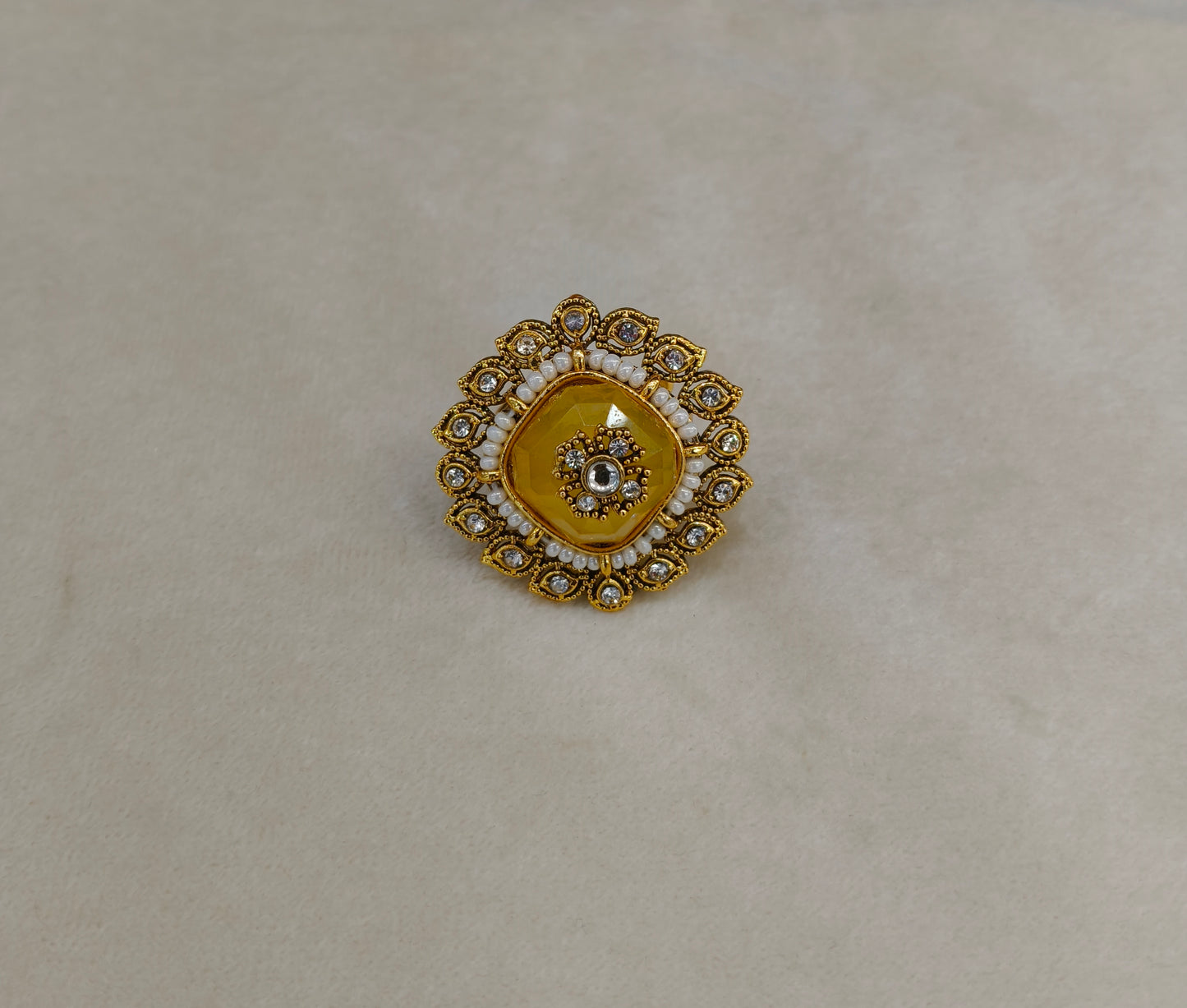 Kundan Adjustable Finger Rings
