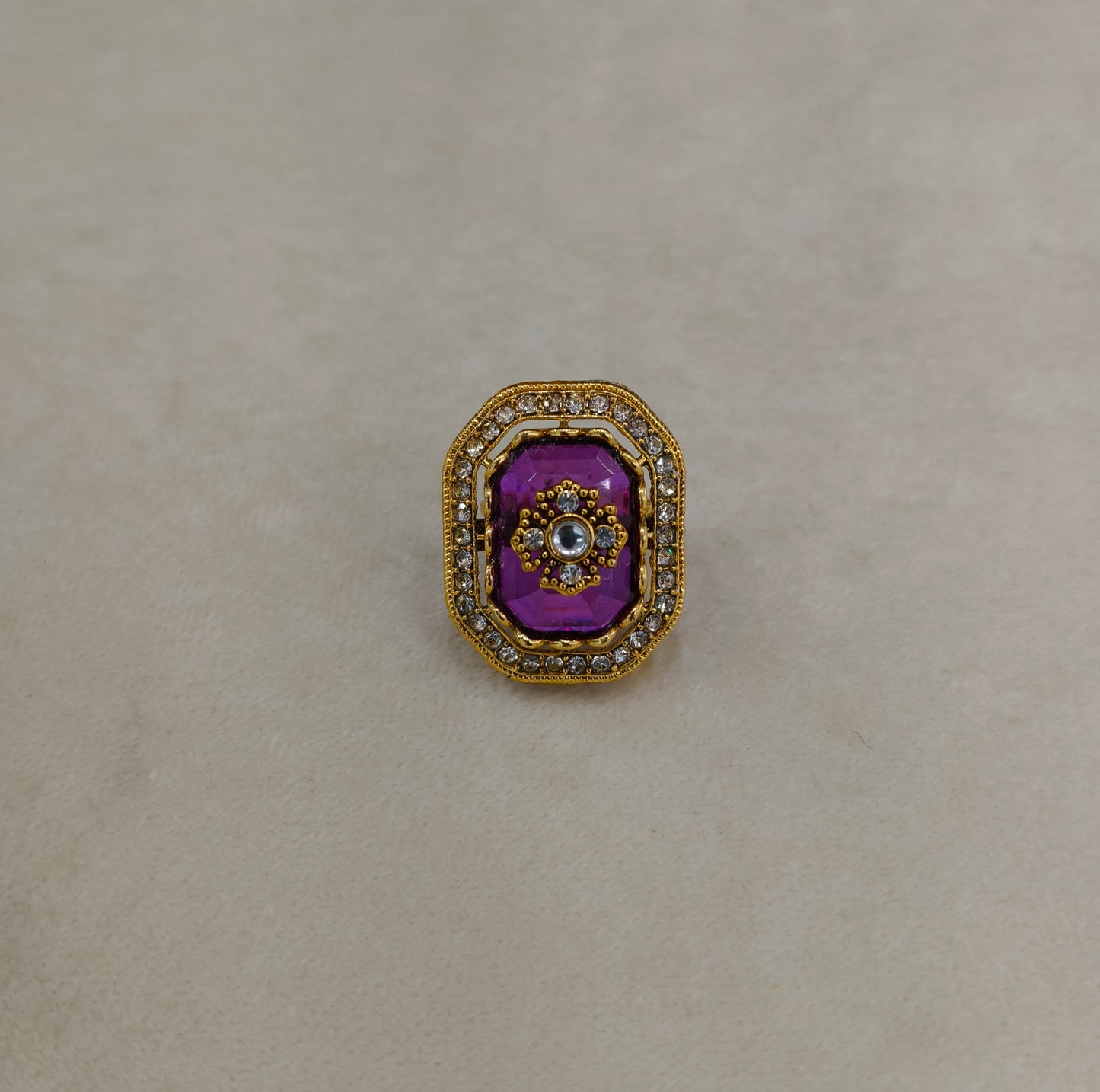 Kundan Adjustable Finger Rings