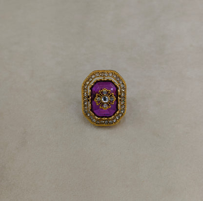 Kundan Adjustable Finger Rings