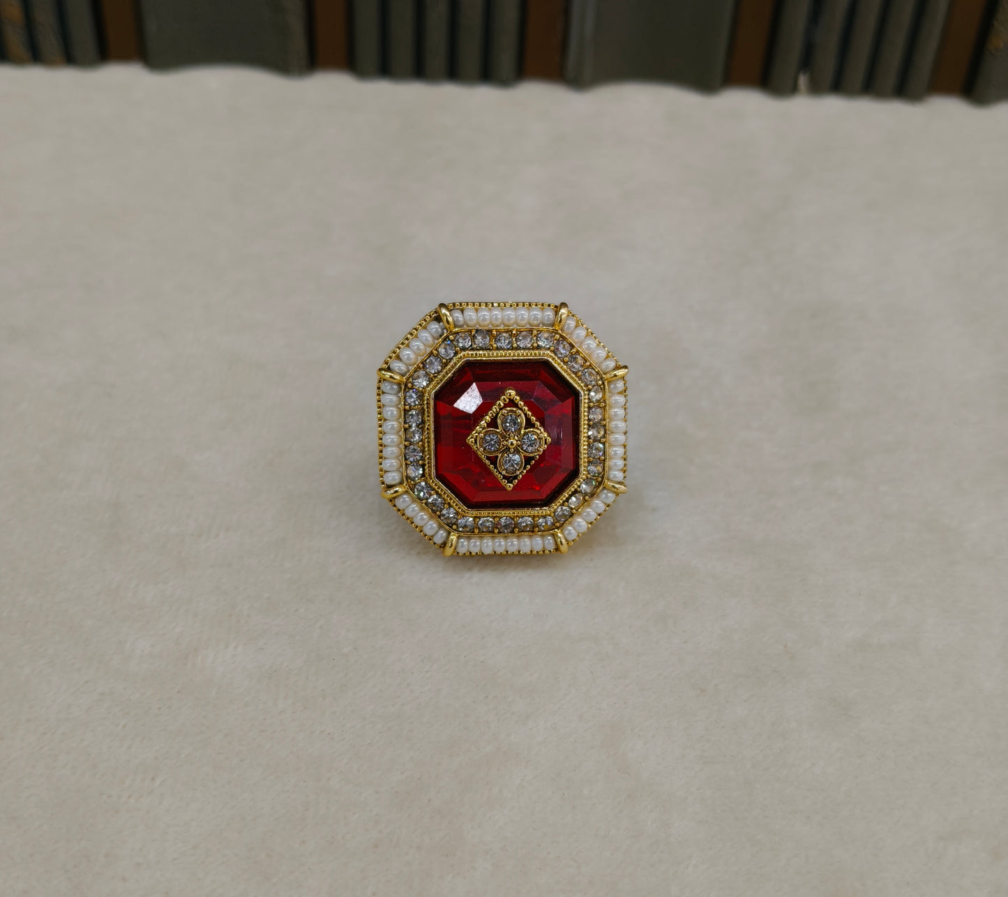 Kundan Adjustable Finger Rings