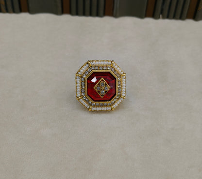 Kundan Adjustable Finger Rings