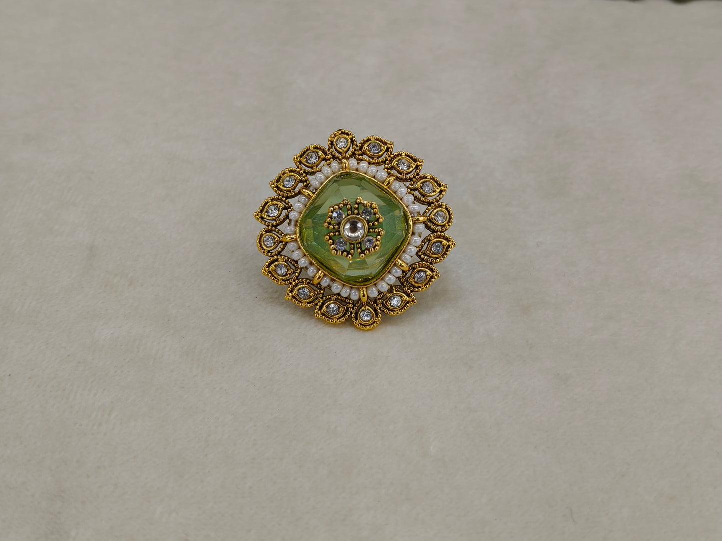 Kundan Adjustable Finger Rings