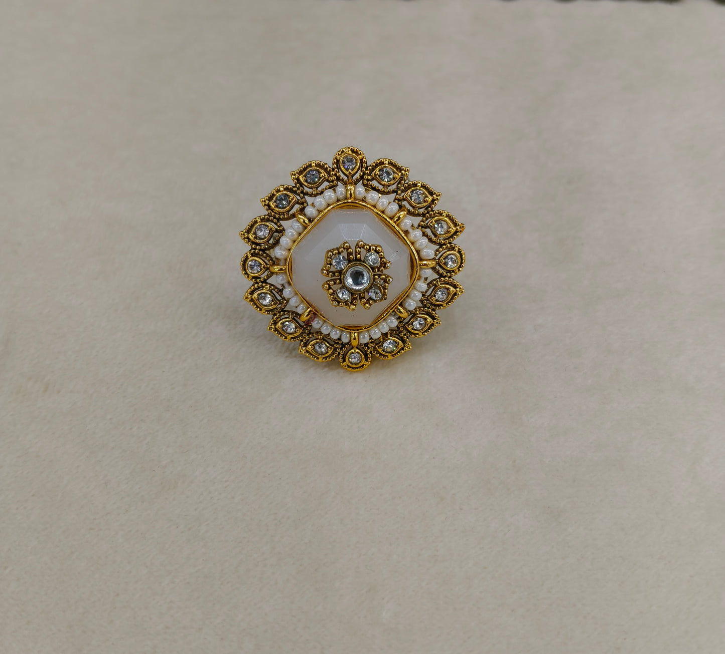Kundan Adjustable Finger Rings