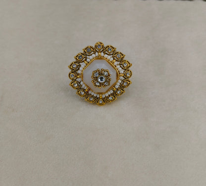 Kundan Adjustable Finger Rings