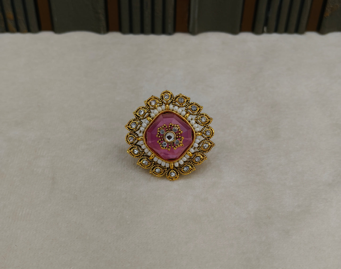 Kundan Adjustable Finger Rings